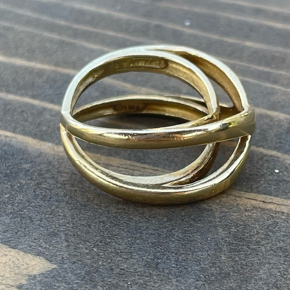 Tiffany & Co 18k Gold Infinity Double Crossover Ring - Picture 5 of 7